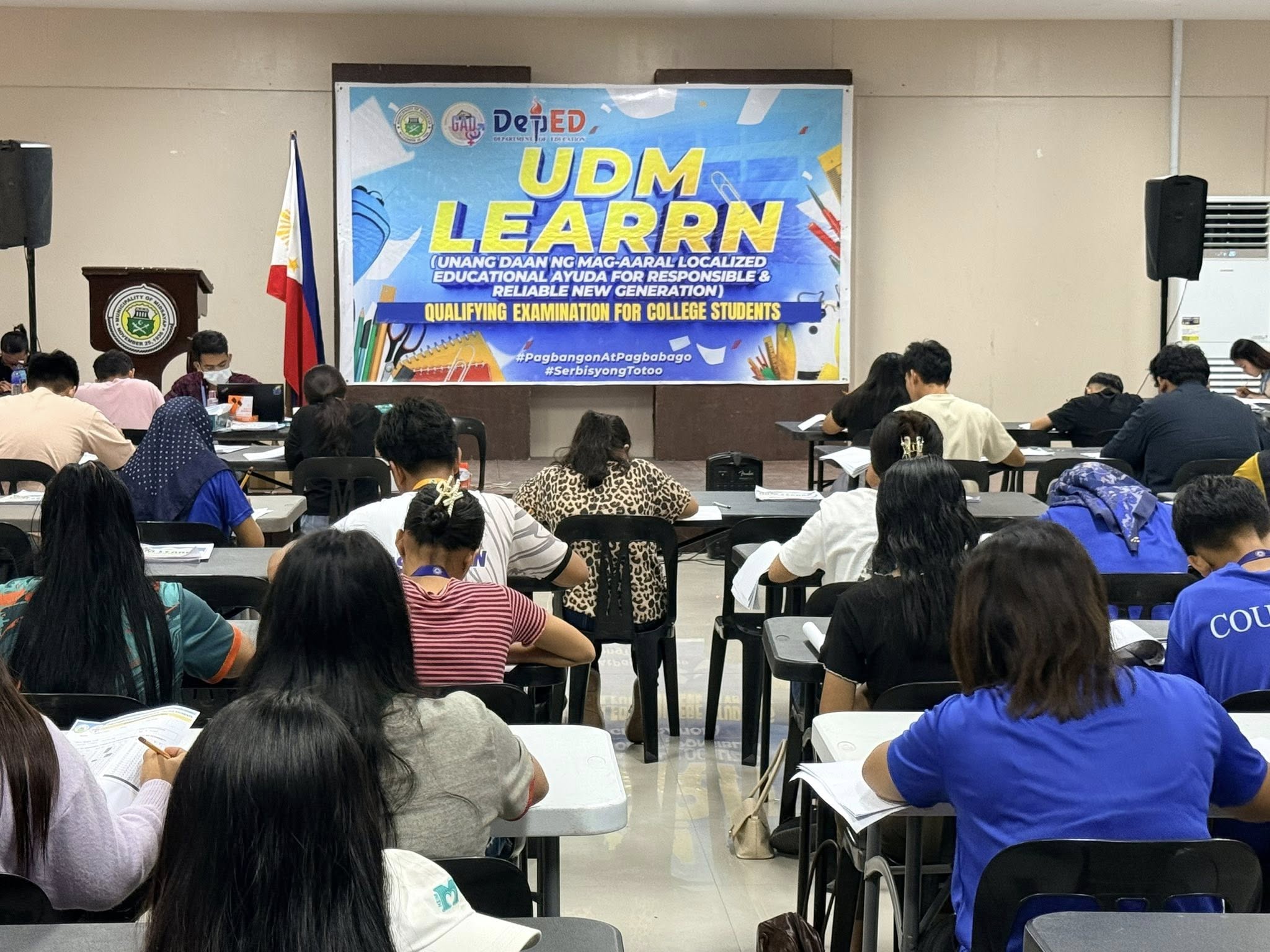Qualifying Examination Para Sa Udm Learrn For College Students Program, Inumpisahan Na